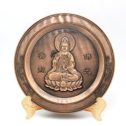 佛像紀念盤定制,觀音像紀念盤定做,鎮宅紀念盤定制